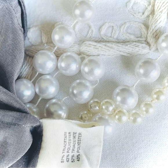 ELIZABETH & JAMES | S | Charcoal Light Silky Button-Down Shorts Jumper Romper - Picture 11 of 14